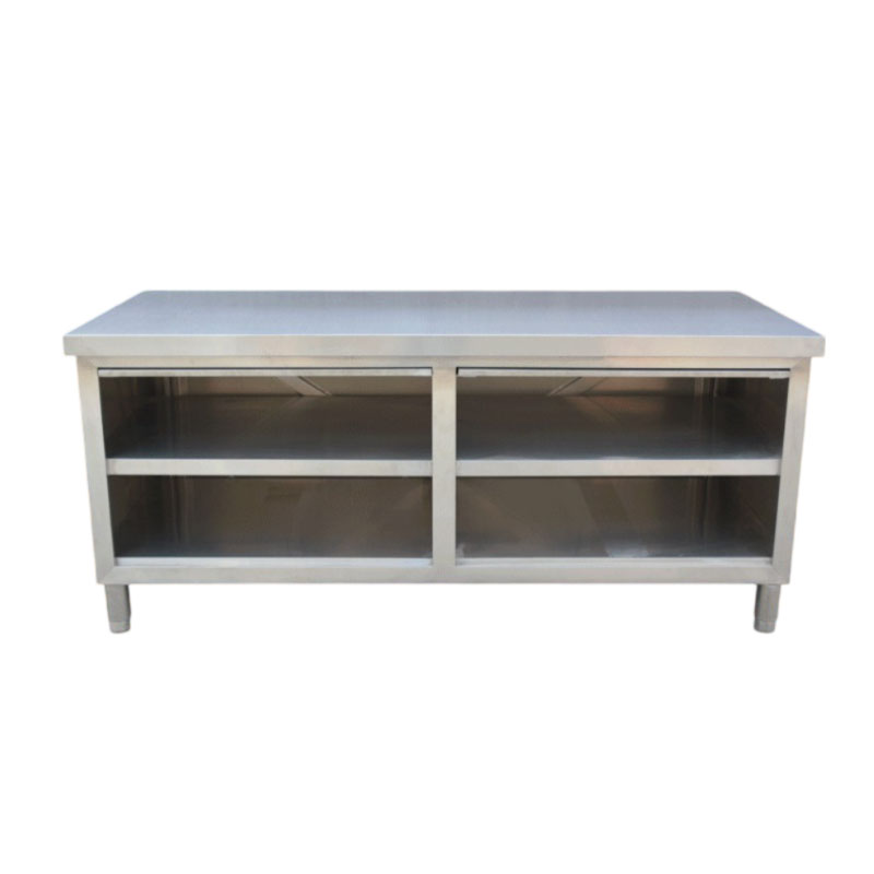 Kitchen Stainless Steel Workbench Single And Double Sliding Door Operation Table Loading Table